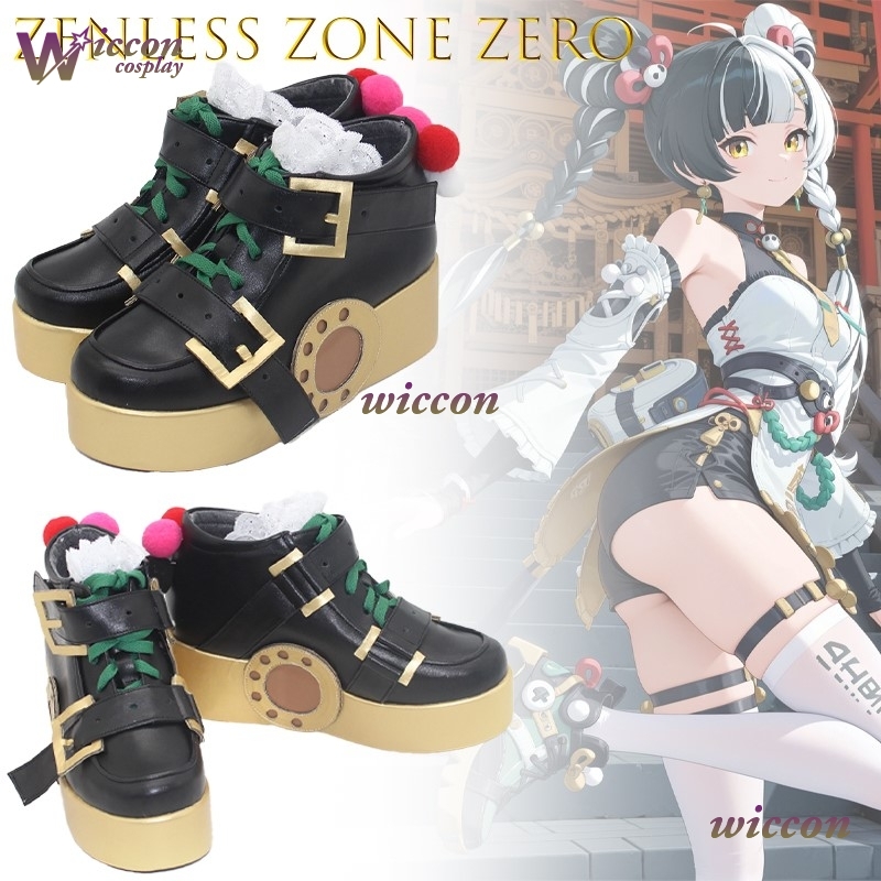 Women'S Shoes Zone - ニノ・ゼンレス・ゾーンゼロ・リョウインコスプレ靴小道具衣装高品質本格的なスタイルアニメロールプレイカーニバル小道具スーツパーティー