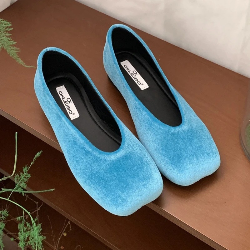 Women Shoes Brand - 女性の靴パンプスメアリージェーン浅いコンフォートソフトソールスクエアトゥレディースドレスシューズ女性ファッションブランドフラットシューズ女性用
