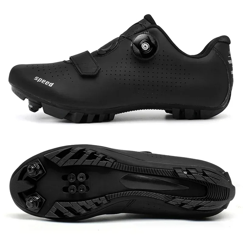Women Shoes Waterproof - ユニセックスMTBシューズ サイクリングシューズ クリート付き メンズ マウンテンバイク レディース
