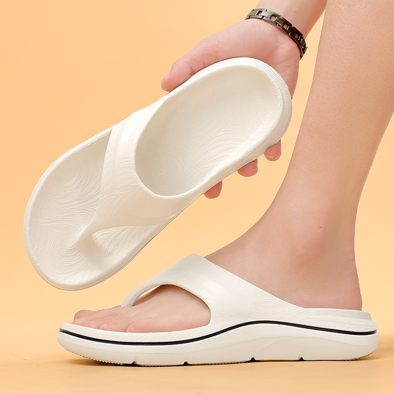 Thong Flat Sandal - ユニセックス アーチサポート フリップフロップ 4CM厚EVAプラットフォーム トングサンダル クッション性抜群