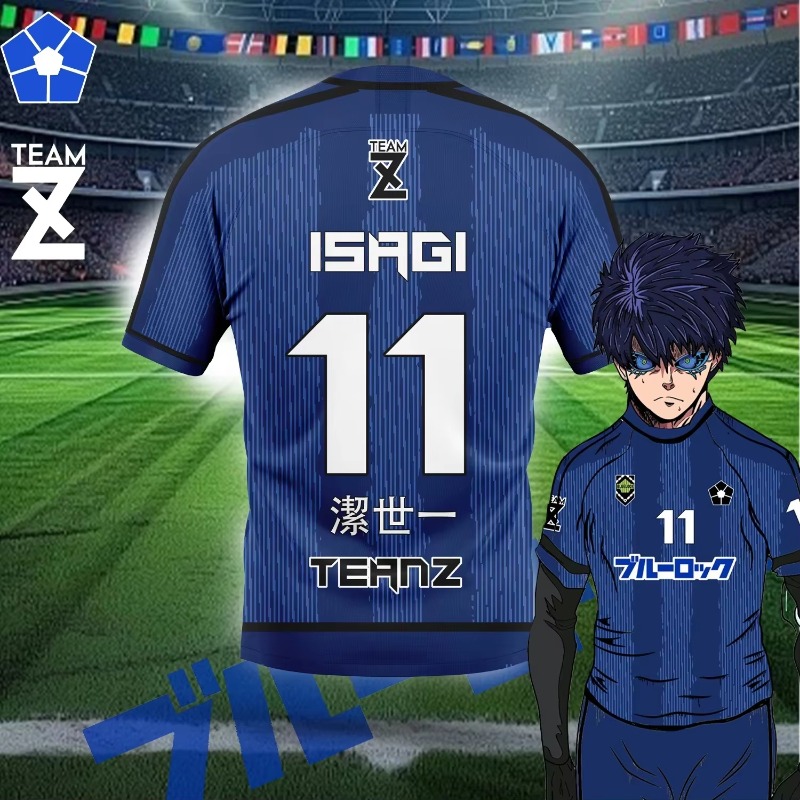 Women'S Shoes Z - 2026年夏 ブルーロック TEAM-Z クラブTシャツ イレブンジャージー イサギ・ナギ