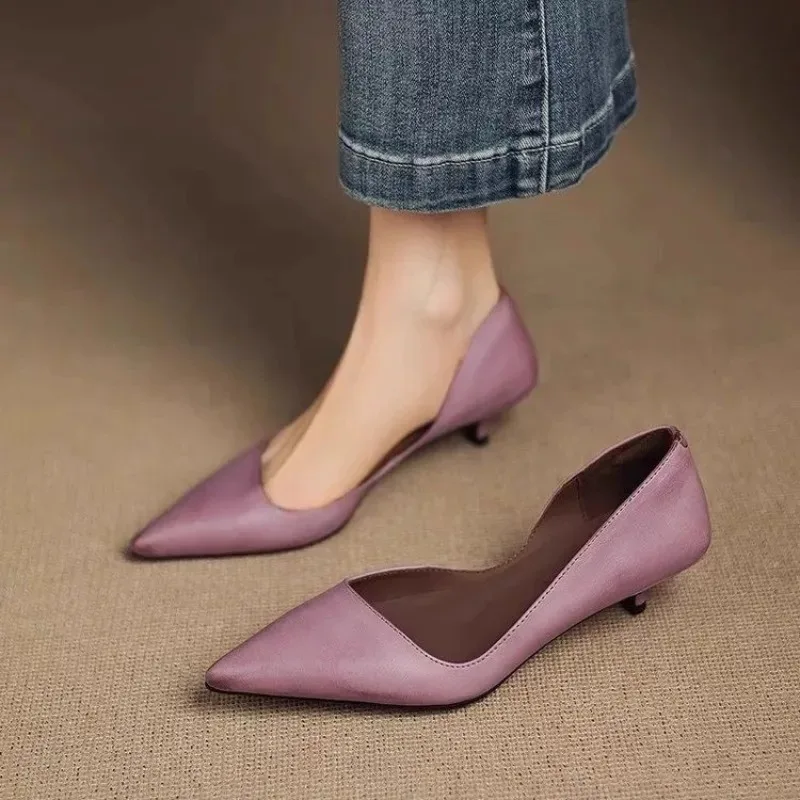 Women'S Heels - レディース ポインテッドトゥ スティレットヒール ファッション 多用途 セクシー