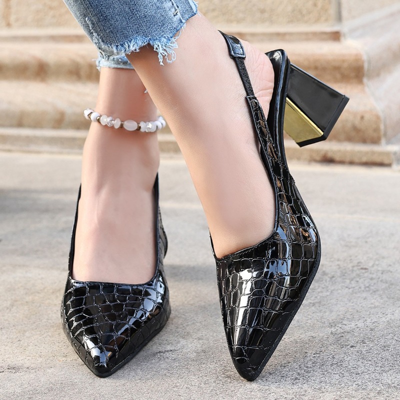 夏のハイヒールサンダル女性のセクシーな黒のトレンドドレスポン - Women Shoes Brand のレビューと価格