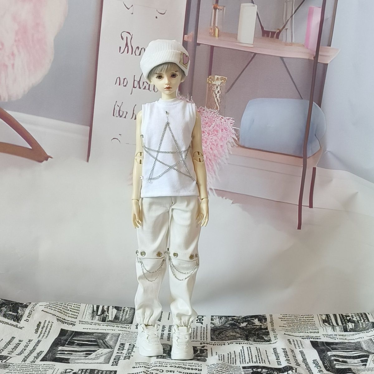 BJD 黒または白のチェーン ノースリーブ ベスト、パーソナ - Women'S Shoes Z のレビューと価格