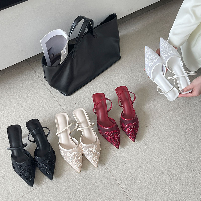 2026 エレガントなスリングバックサンダル女性薄型ハイヒー - Women Shoes Brand のレビューと価格