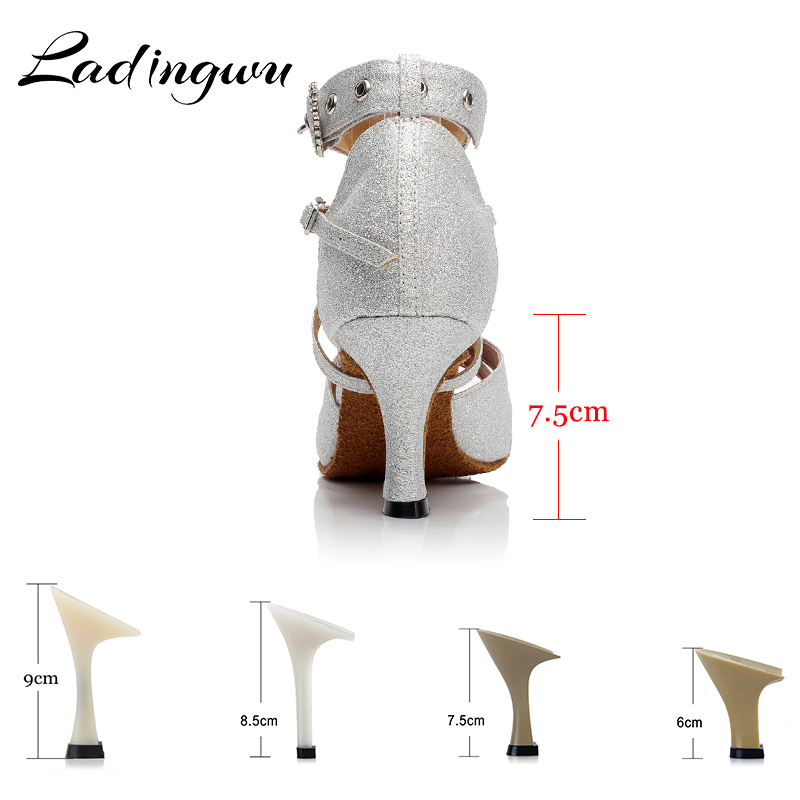 Ladingwu ラテンダンスシューズグリッターラインストー - Women'S Shoes Z のレビューと価格