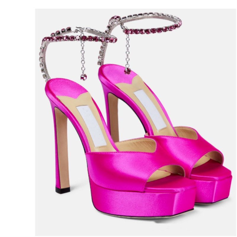 女性のためのカラフルチェーンサンダル,ハイヒール,エレガント - Women Shoes Brand のレビューと価格