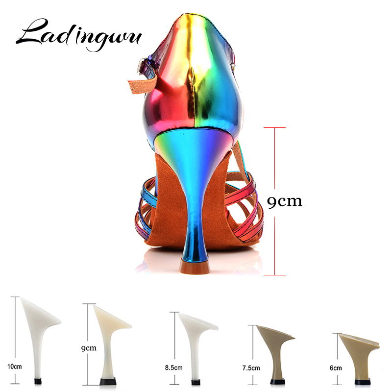 Ladingwu レディース レインボーカラー PU ラテン - Women'S Shoes Z のレビューと価格