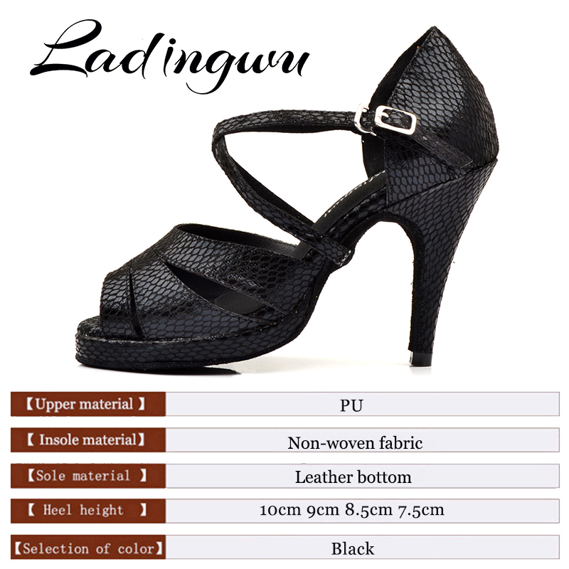 Ladingwu ダンスシューズサルサ女性防水プラットフォー - Women'S Shoes Z のレビューと価格