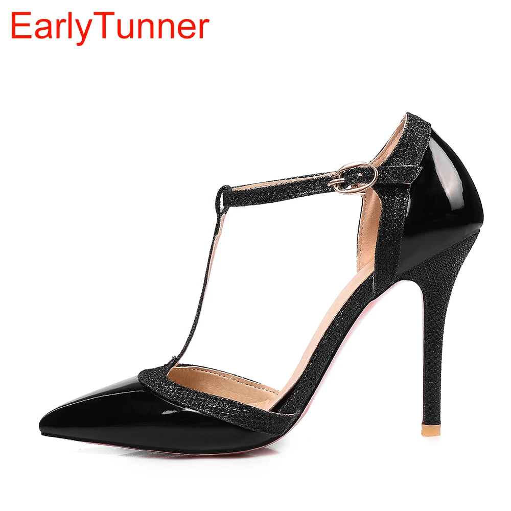 真新しい夏のセクシーな赤いアプリコット黒人女性サンダルハイヒ - Women Shoes Brand のレビューと価格