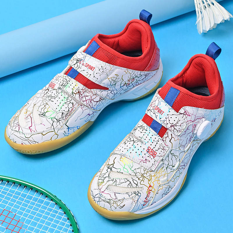 プロフェッショナルな男女兼用レザーバドミントンシューズ、カッ - Women'S Shoes Volleyball のレビューと価格