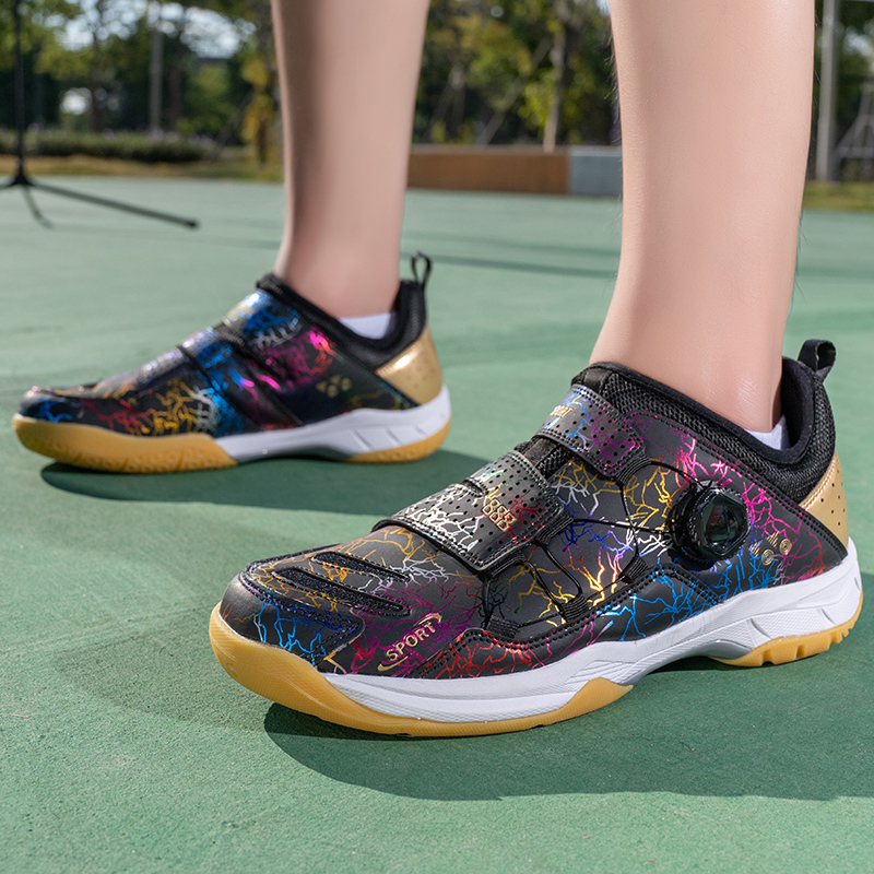 プロフェッショナルな男女兼用レザーバドミントンシューズ、カッ - Women'S Shoes Volleyball のレビューと価格