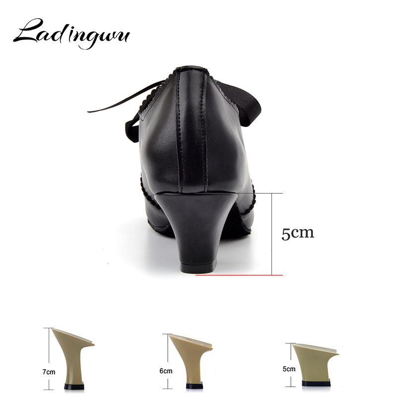 Ladingwu黒ラテン女性のダンスシューズマイクロファイバ - Women'S Shoes Z のレビューと価格