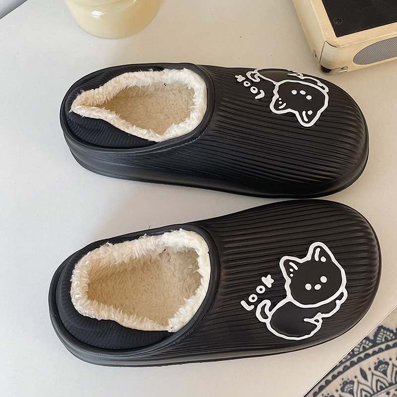 夏かわいい猫スリッパ女性超軽量カップルホームシューズ屋外ビー - Women Shoes Waterproof のレビューと価格