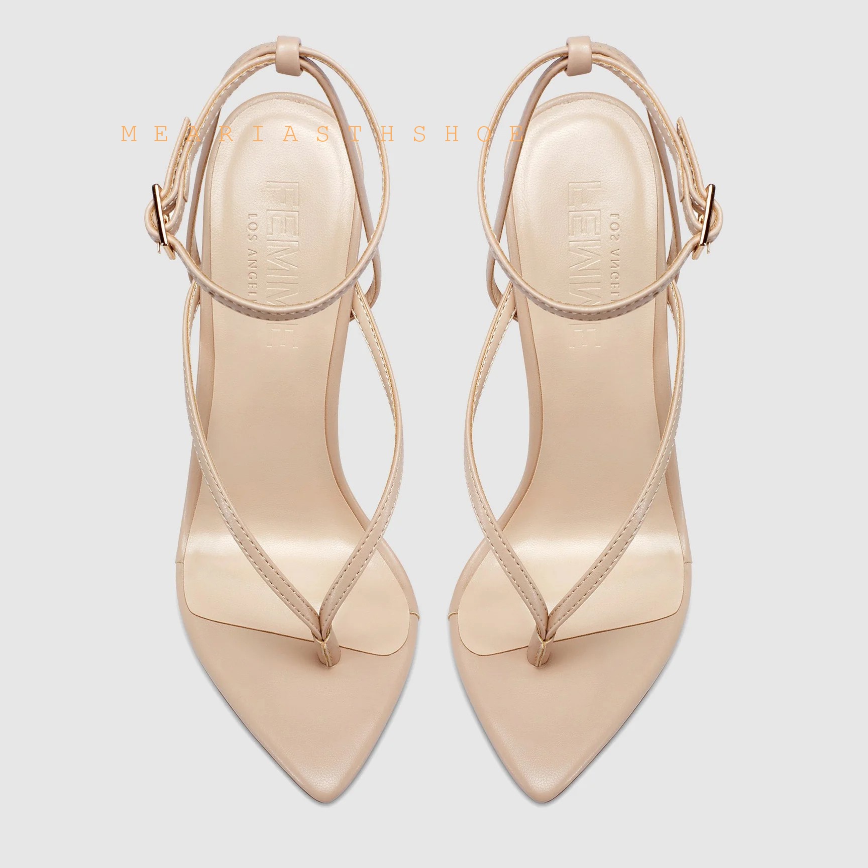 ベージュブラッククロスストラップフリップフロップグラディエー - Thong Flat Sandal のレビューと価格