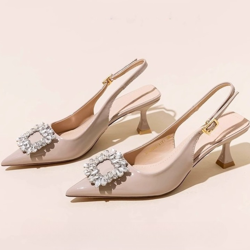 夏のレディースサンダル、新作レディースシューズ、ポインテッド - Strappy Heeled Sandals のレビューと価格