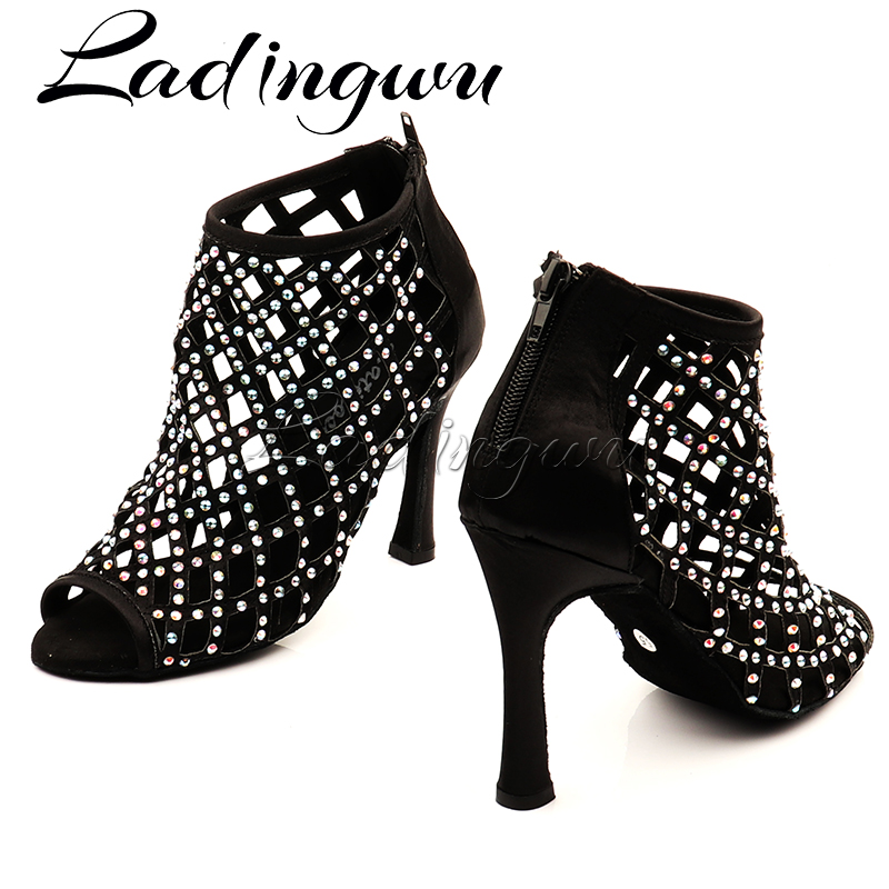 Ladingwu黒ダンスシューズ女性靴ダンスラテンスパークル - Women'S Shoes Z のレビューと価格