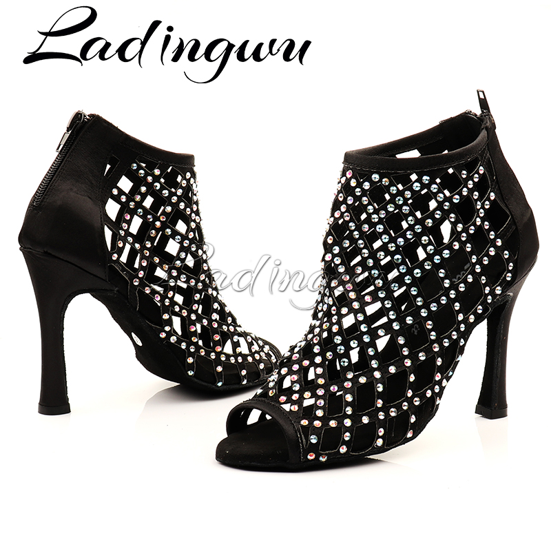 Ladingwu黒ダンスシューズ女性靴ダンスラテンスパークル - Women'S Shoes Z のレビューと価格