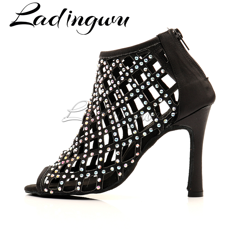 Ladingwu黒ダンスシューズ女性靴ダンスラテンスパークル - Women'S Shoes Z のレビューと価格