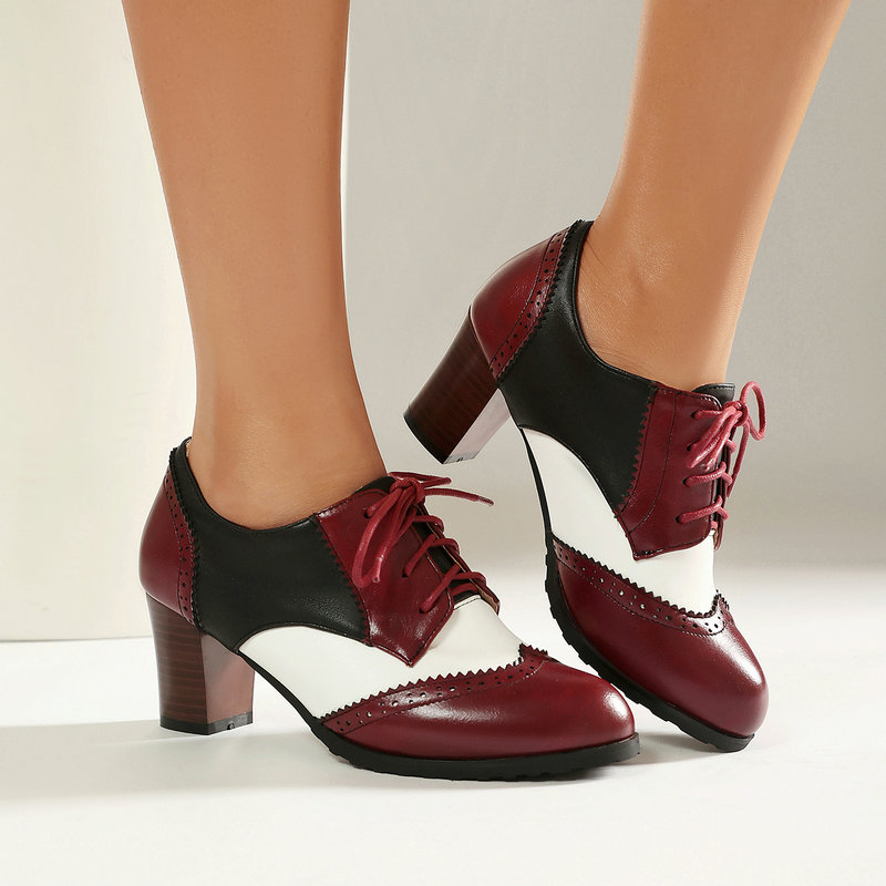 ヴィンテージ ツートーン ブローグ オックスフォードシューズ - Women'S Xti Shoes のレビューと価格